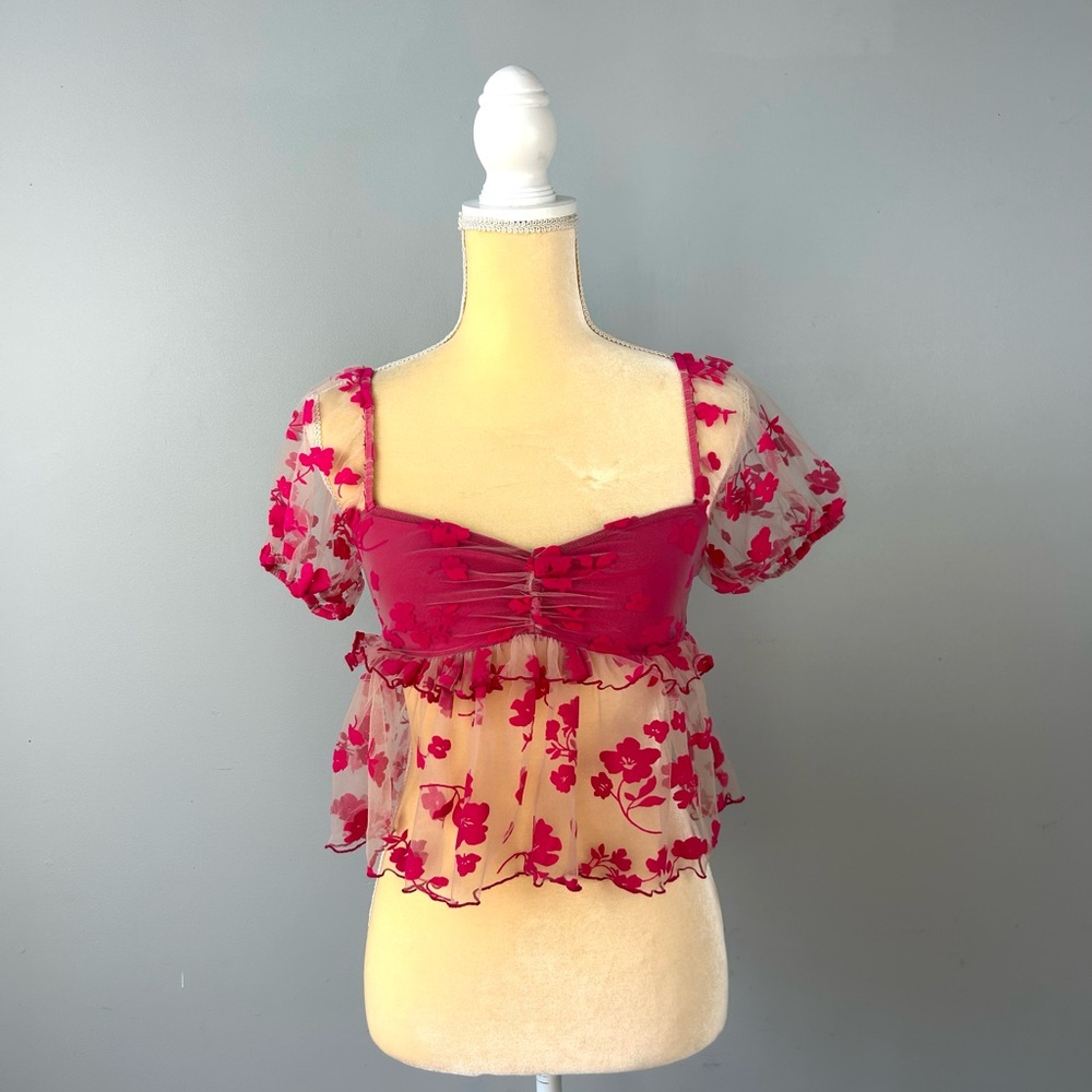 NEW | Urban Outfitters Kimchi Blue Claudia Floral Blouse